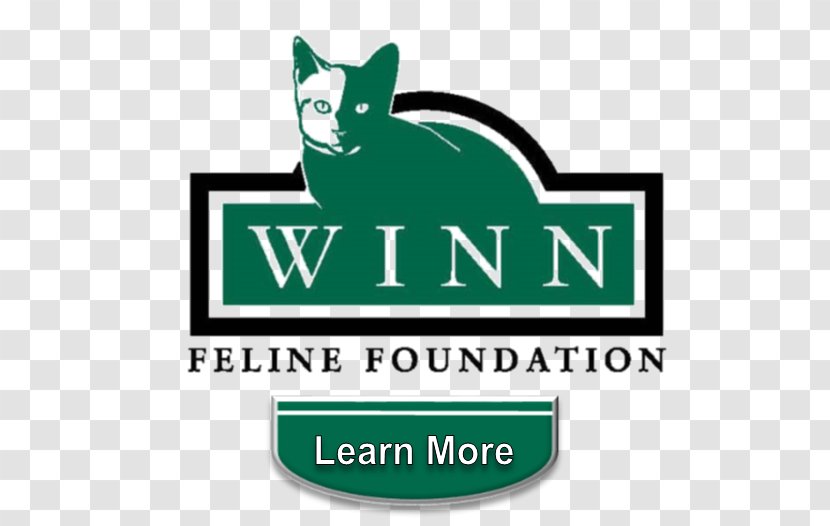 Logo Cat Brand Winn Feline Foundation Font - Felidae Transparent PNG