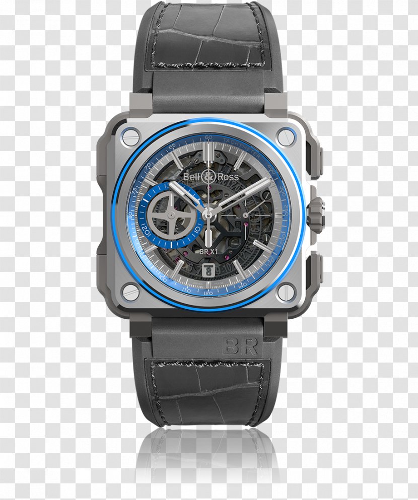 Watch Chronograph Bell & Ross, Inc. Breguet - Electric Blue Transparent PNG