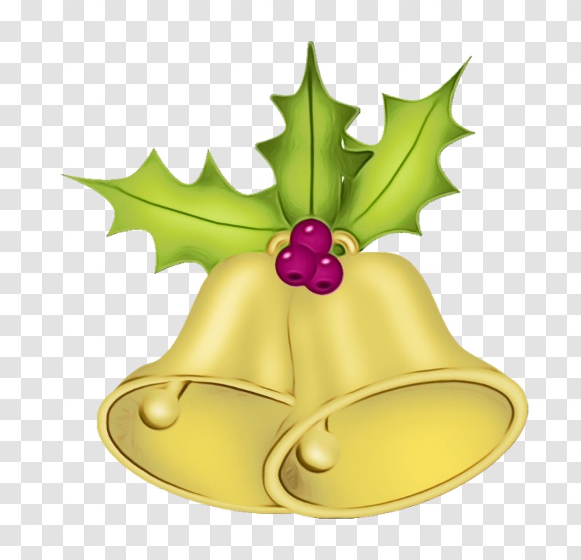 Christmas Tree Watercolor - Bell Transparent PNG