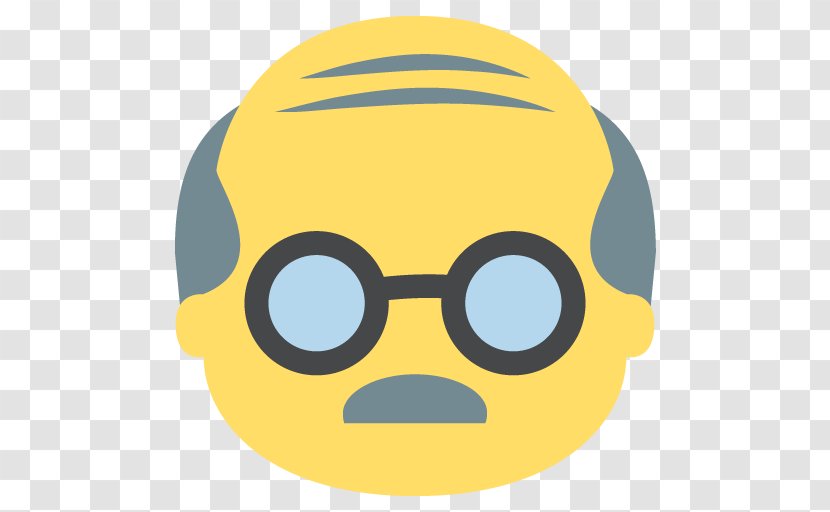 Face With Tears Of Joy Emoji Emoticon Man Grandparent - Eyewear - OLD MAN Transparent PNG