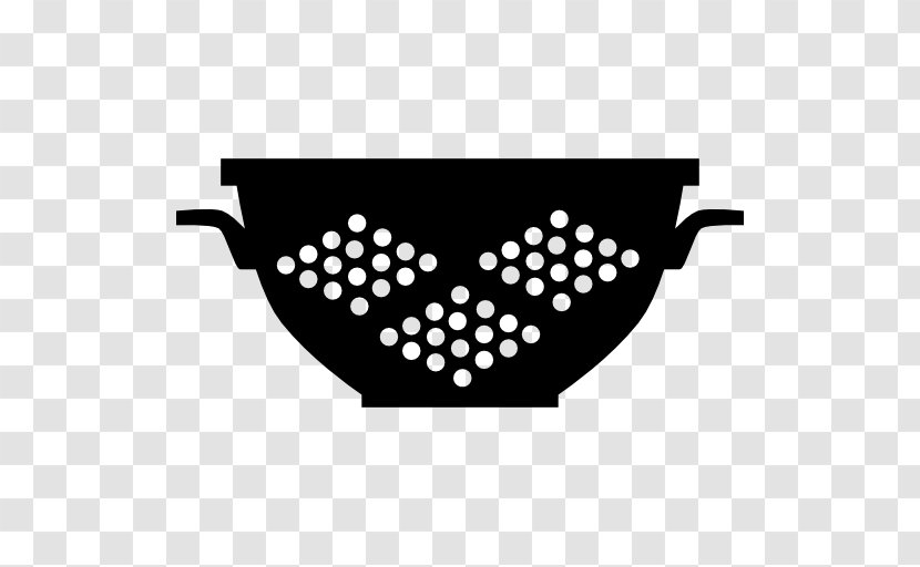 Colander Kitchen Sieve - Black Transparent PNG