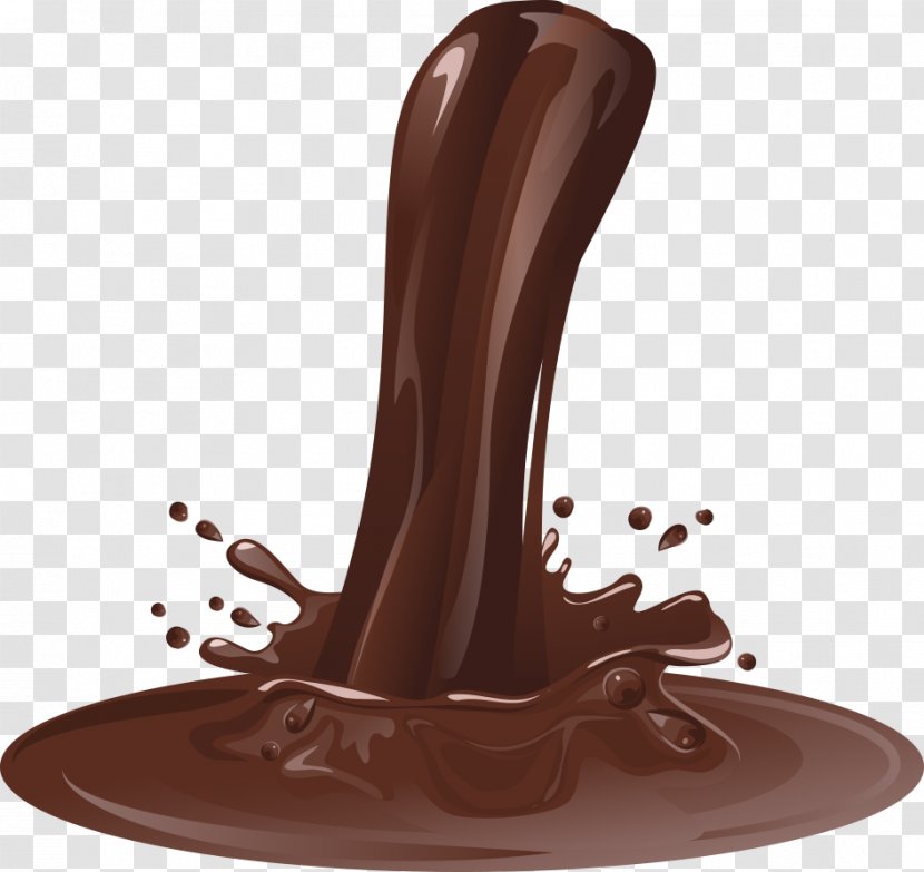 Hot Chocolate Splash Illustration - Stockxchng - Vector Flowing Transparent PNG