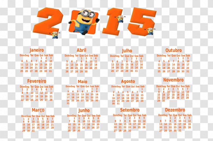 Calendar 0 Minions Image - December - Cute Volleyball Quotes Transparent PNG