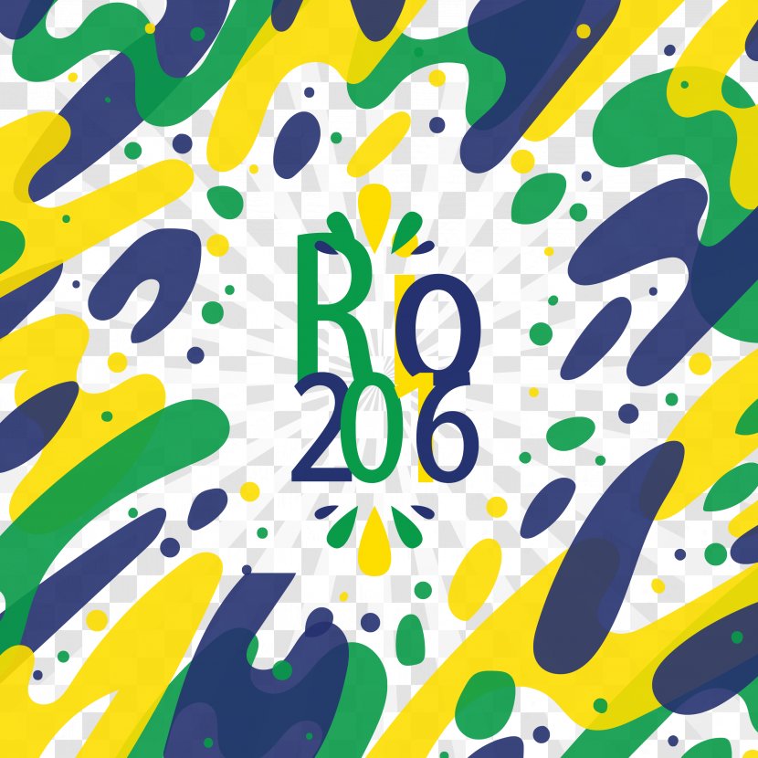 2016 Summer Olympics Brazil Olympic Poster Pattern - Games - Rio To Promote Its Logo Background Transparent PNG