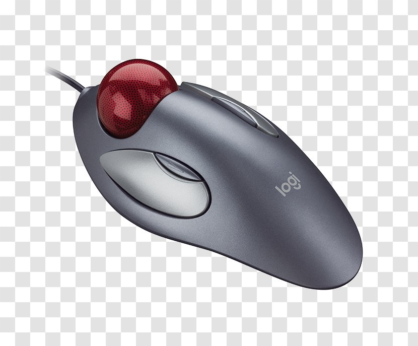 Computer Mouse Trackball Logitech USB - Ps2 Port - Pc Transparent PNG