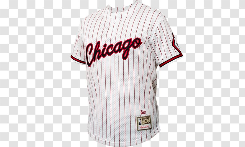 Sports Fan Jersey T-shirt Mitchell & Ness NBA Chicago Bulls Baseball Uniform - Mesh Transparent PNG