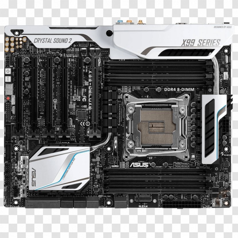 X99 Premium Motherboard X99-DELUXE Central Processing Unit LGA 2011 Chipset - Pci Express - Power Socket Transparent PNG
