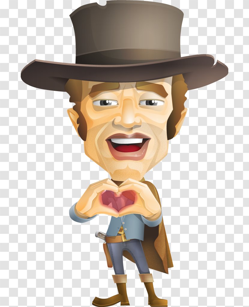 American Frontier Cowboy Cartoon Western Clip Art - Love Cliparts Transparent PNG