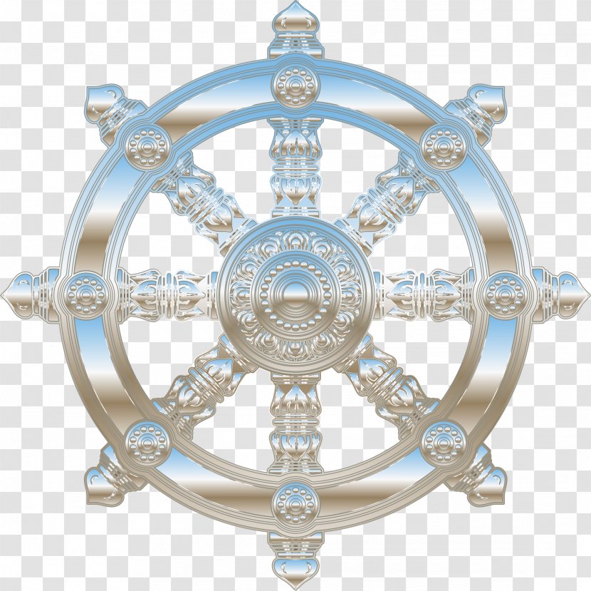 Dharmachakra Buddhism Buddhist Symbolism Three Turnings Of The Wheel Dharma - Noble Eightfold Path - Hinduism Transparent PNG