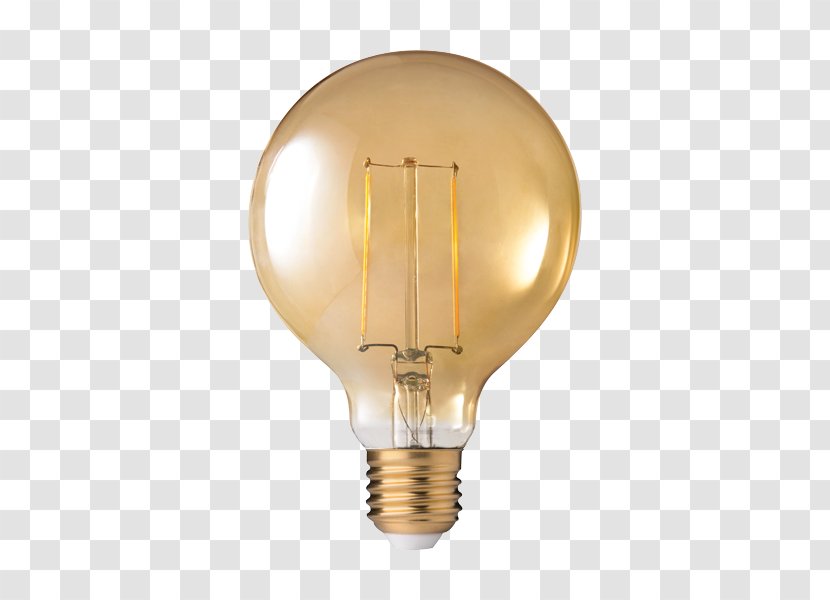 Incandescent Light Bulb LED Lamp Filament Dimmer - Edison Screw Transparent PNG