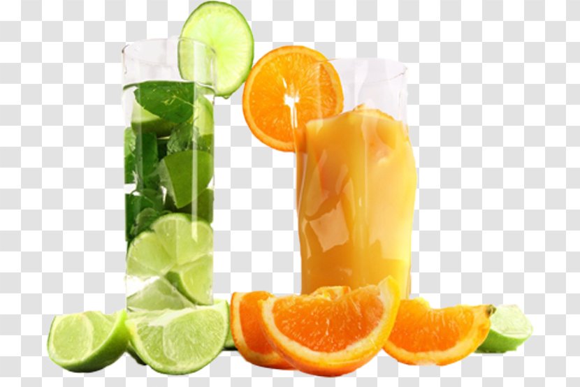 Orange Juice Soft Drink Cocktail - Lemon - Cold Transparent PNG