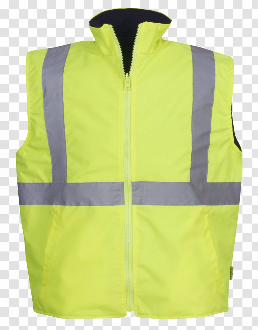 Gilets High-visibility Clothing Jacket Sleeve - Outerwear Transparent PNG