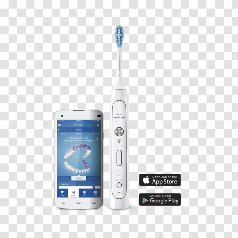 Electric Toothbrush Philips Sonicare FlexCare Platinum Dentist - Electronic Device Transparent PNG