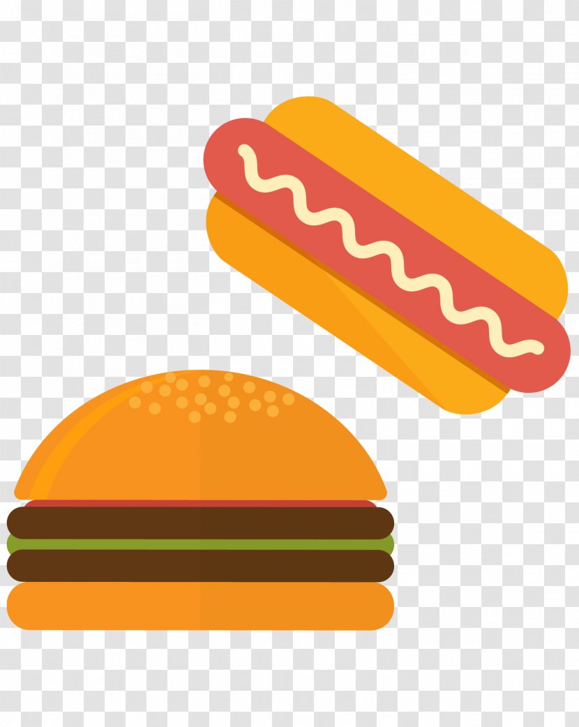 Hamburger Fast Food Bread - Yellow - Vector Burger Transparent PNG