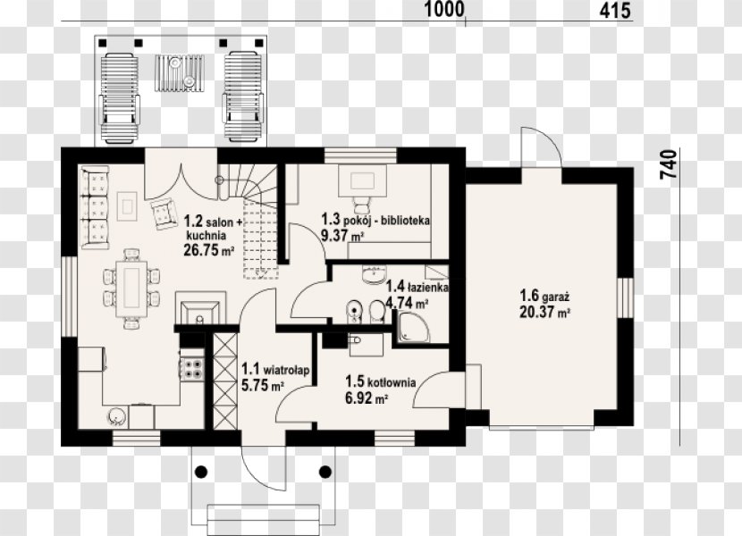 House Room Floor Plan Project Attic - Meter Transparent PNG