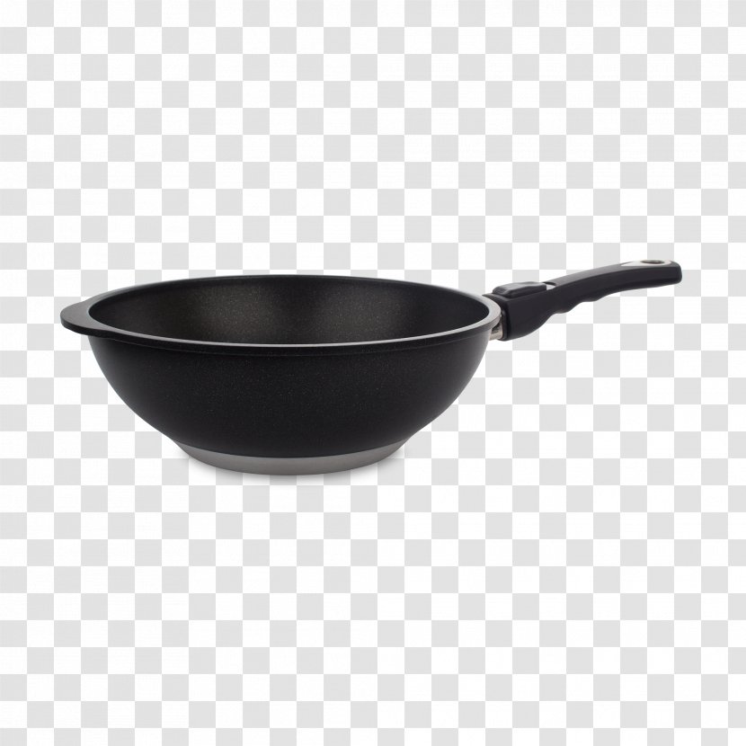 Wok Frying Pan Non-stick Surface Cookware Kitchen - Casserola Transparent PNG