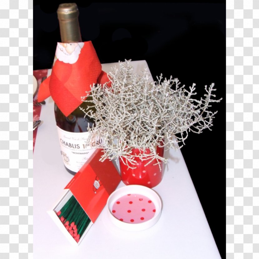 Champagne Glass Bottle - Drinkware - Santa Claus Design Transparent PNG