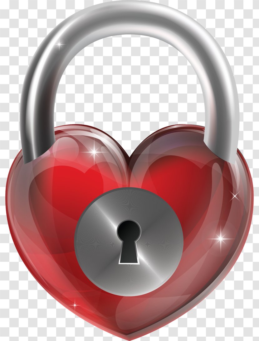 Padlock Heart Clip Art - Lock Transparent PNG