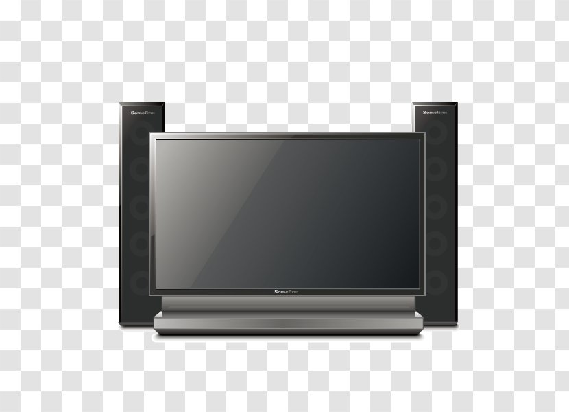 Flat Panel Display Television Euclidean Vector - Electronics - Daily Supplies,TV,black Transparent PNG