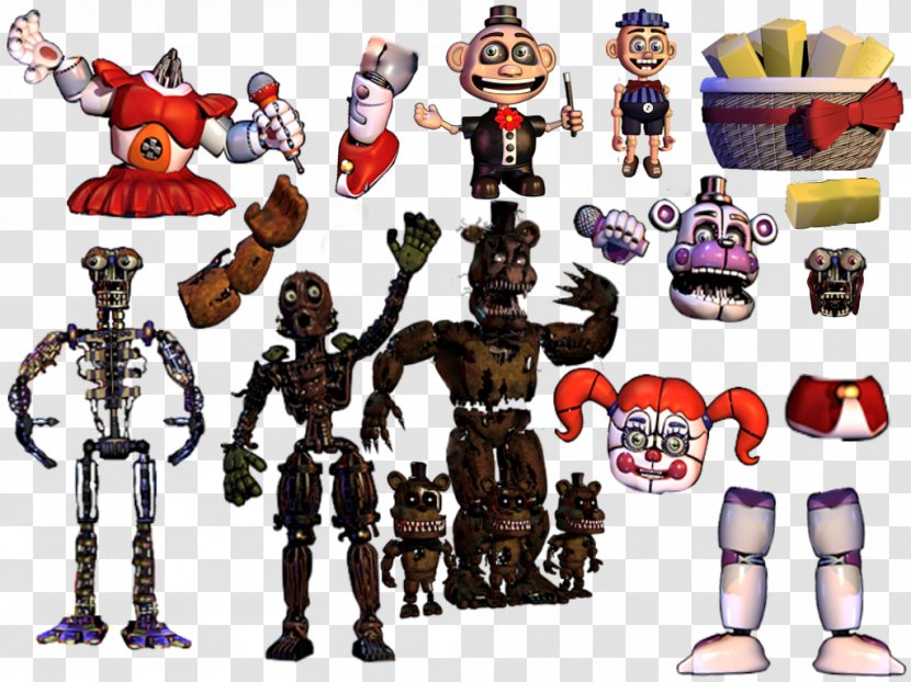 Five Nights At Freddy's Animatronics Scott Cawthon Image DeviantArt - Action Figure - Hand Painted Characters Transparent PNG