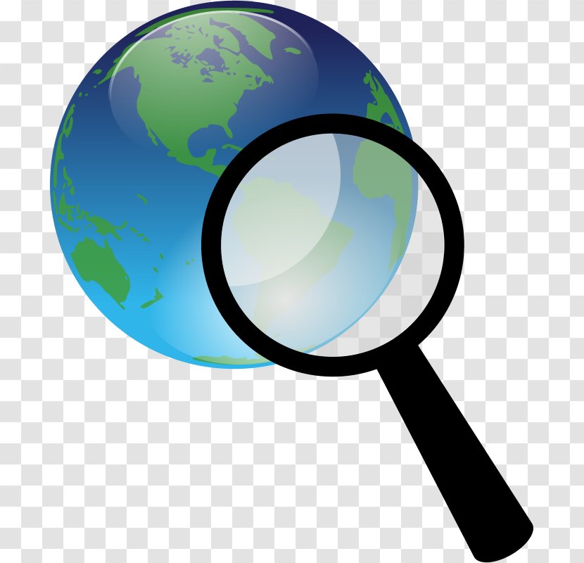 Magnifying Glass Web Search Engine Clip Art - Earth Science Clipart Transparent PNG