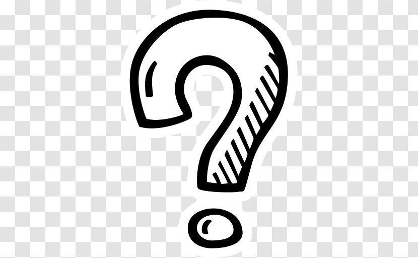 Question Mark Drawing - Information - Hand Painted Transparent PNG