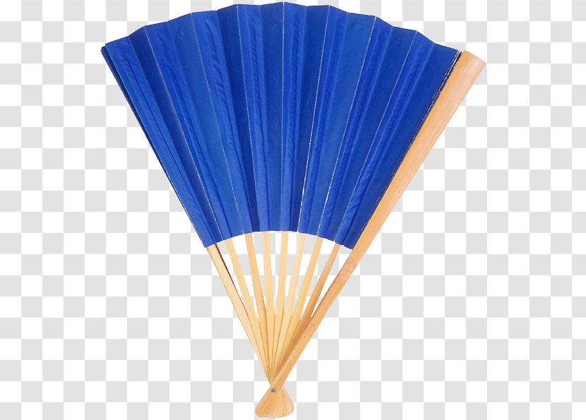 Hand Fan Paper Cobalt Blue - Image Resolution Transparent PNG