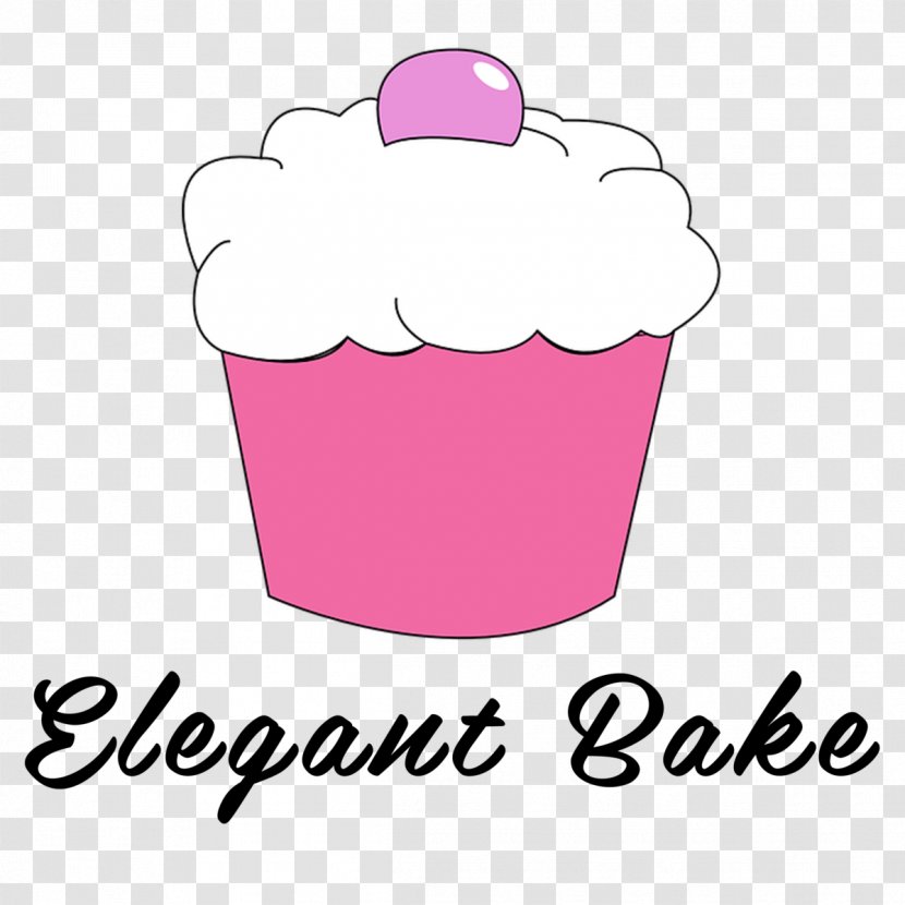 Pink Baking Cup Font Logo Dessert - Cream Food Transparent PNG