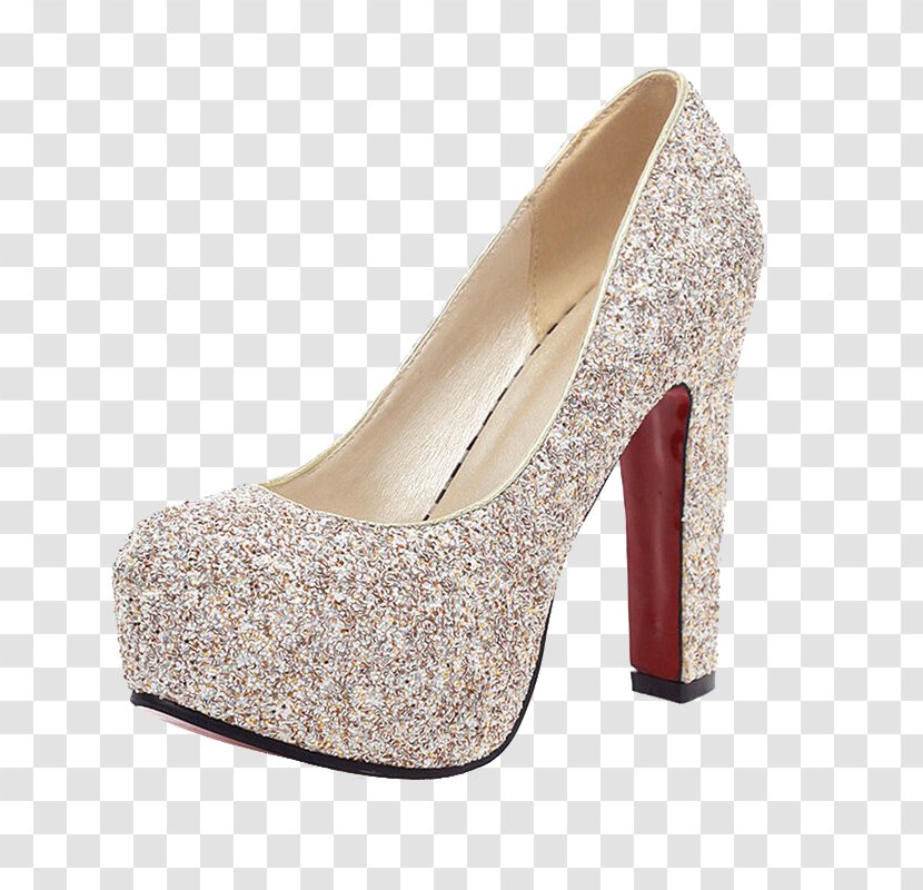 High-heeled Footwear Court Shoe Wedding - Stiletto Heel - Silver Glitter Heels Transparent PNG