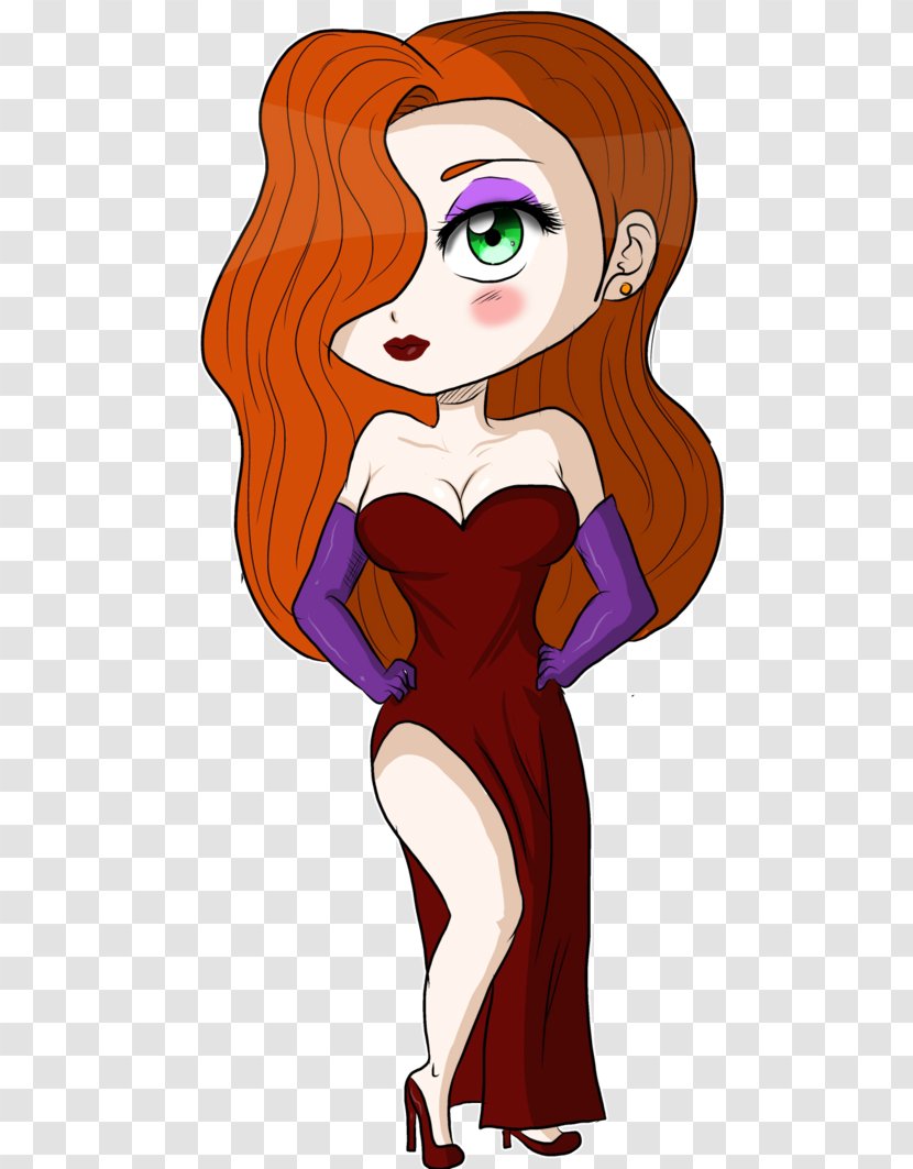 Hair Coloring Cartoon Homo Sapiens Red - Tree - Jessica Rabbit Transparent PNG