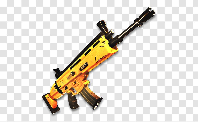 Fortnite Battle Royale FN SCAR Weapon Firearm - Flower - Scar Transparent PNG