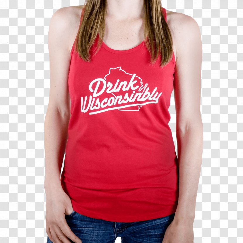 T-shirt Sleeveless Shirt Top Outerwear - Hat - Woman Drink Transparent PNG