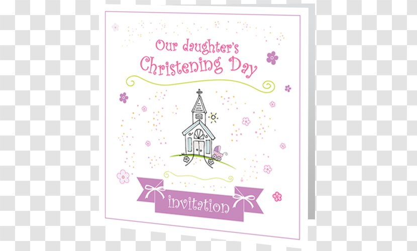 Greeting & Note Cards Pink M Character Font - Lilac - Christening Invitation Transparent PNG