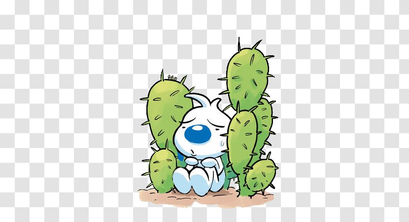 Dog Cuteness Nerve Cartoon Wallpaper - Fictional Character - Stuck In A Cactus The Transparent PNG