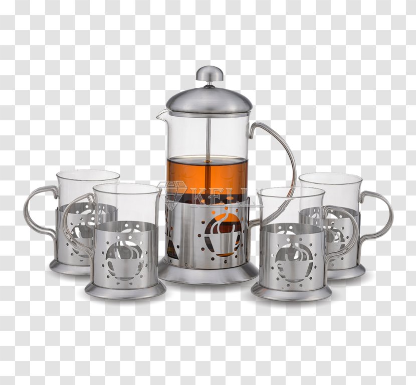 Kettle Coffee Cup Teapot Service De Table - Steel Transparent PNG