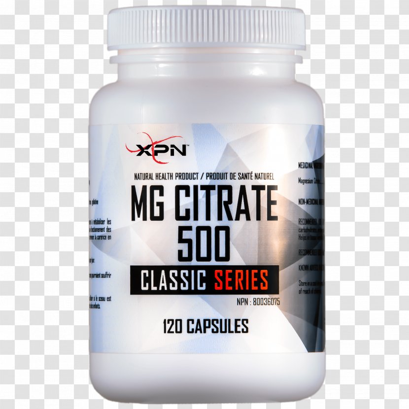 XPN World Magnesium Citrate Citric Acid Glycinate - Levocarnitine Transparent PNG