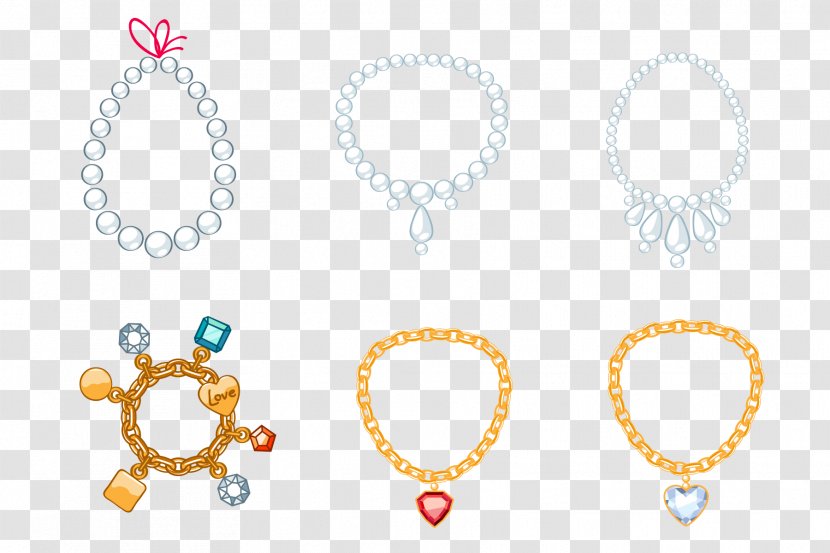 Jewellery Necklace Ring Design - Body Jewelry - Bijouterie Vector Transparent PNG