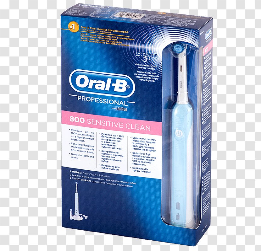 Electric Toothbrush Oral-B Professional Care 800 Accessory - Health Transparent PNG