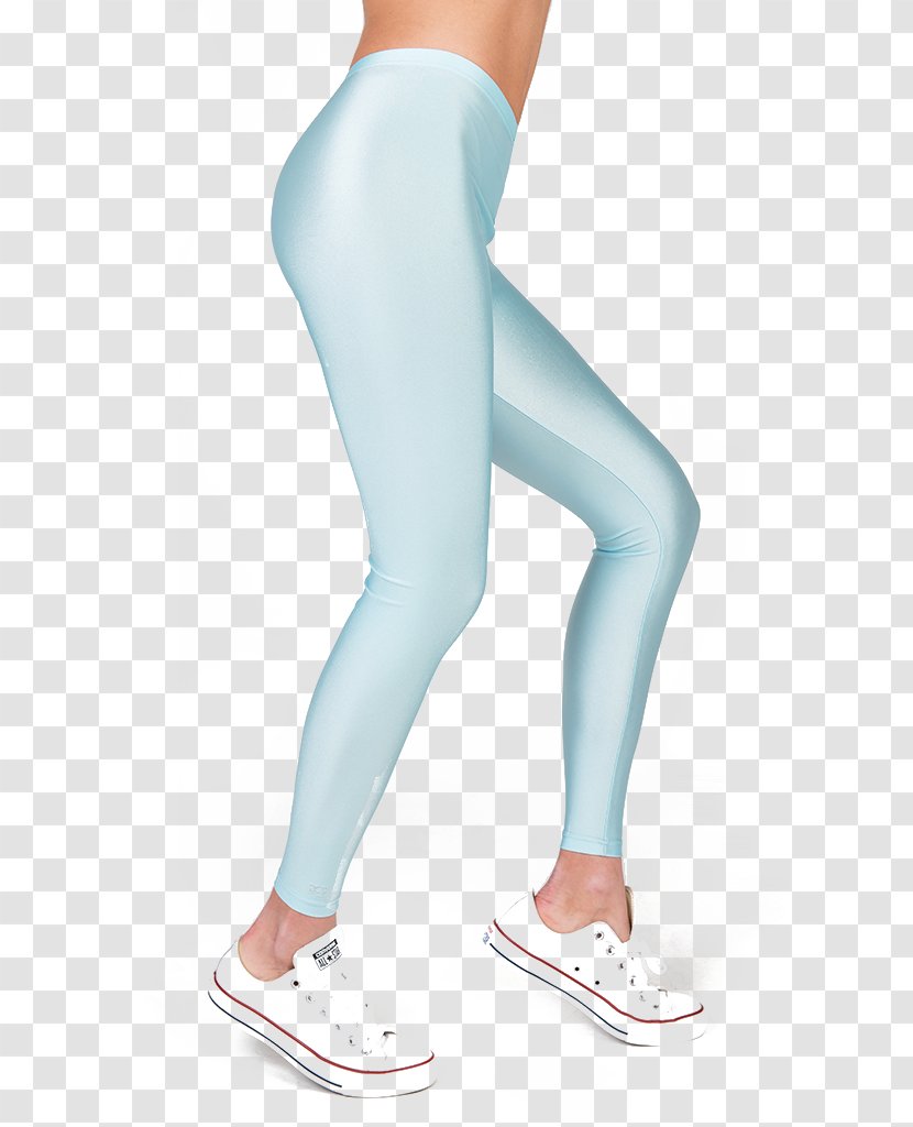 Leggings Baby Blue Turquoise Yoga Pants Clothing - Heart - Tropical Summer Transparent PNG