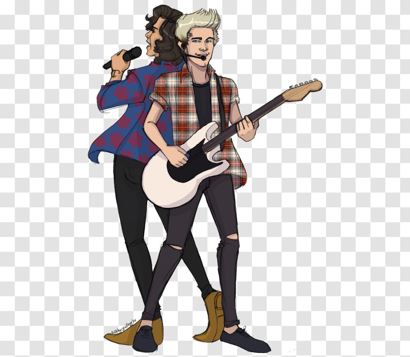 Guitarist Bass Guitar Electric Microphone - Cartoon Transparent PNG