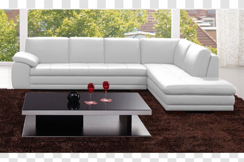 Table Couch Furniture Leather Chair - Sofa Bed Transparent PNG