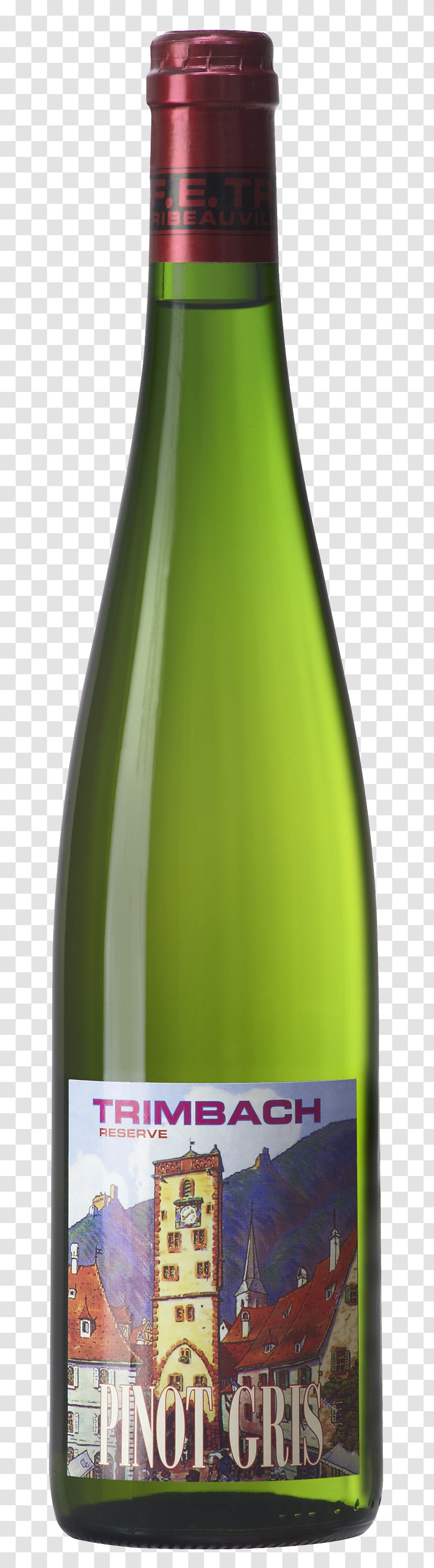 Pinot Gris Noir Wine Trimbach Alsace AOC Transparent PNG