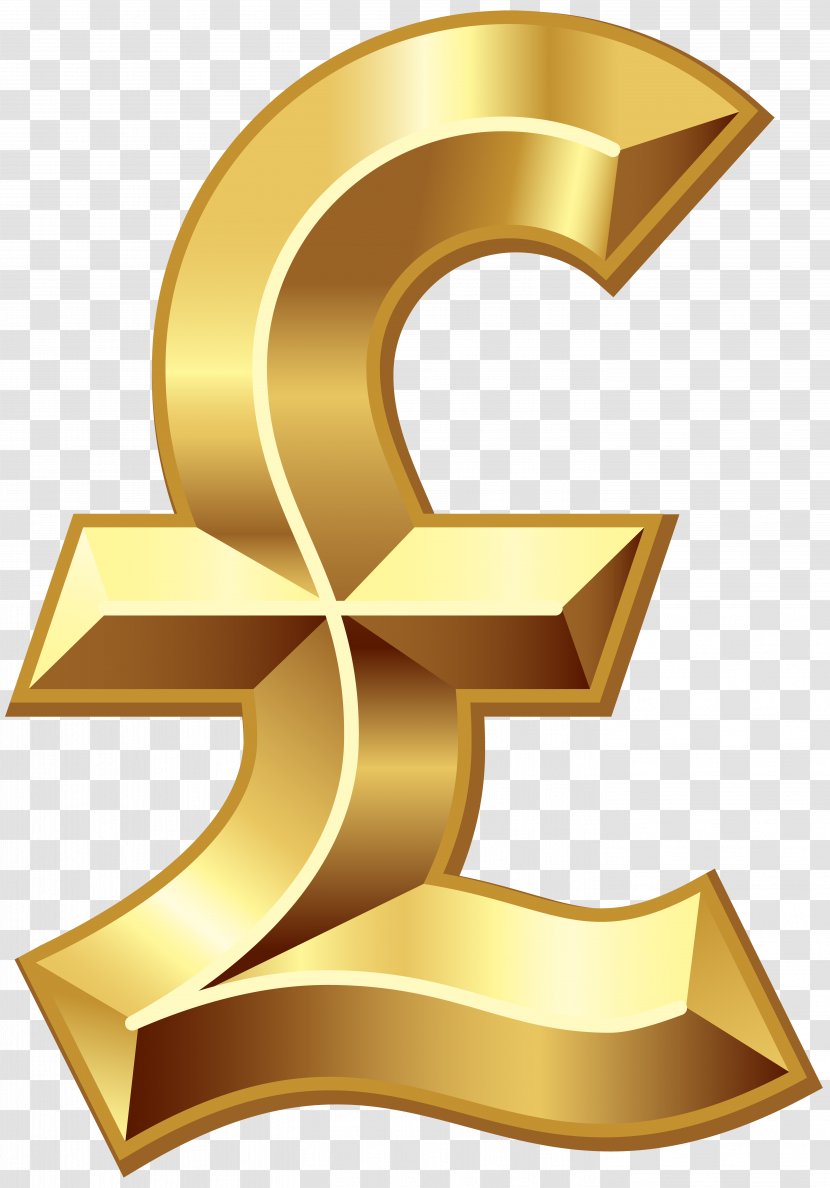 Pound Sterling Dollar Sign Currency Symbol - Metal - British Clip Art Transparent PNG
