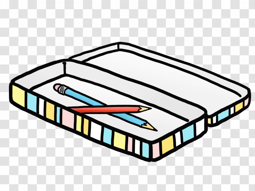 School Stationery - Pencil Case - Rectangle Cartoons Transparent PNG