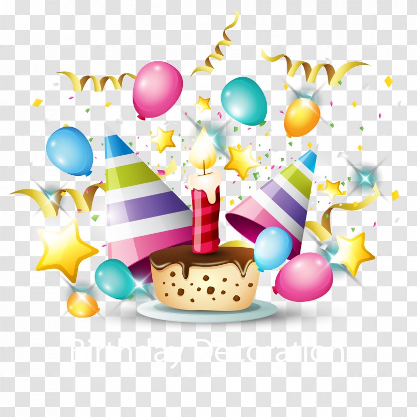 Happiness Happy Birthday To You Party Cake - Creative Transparent PNG