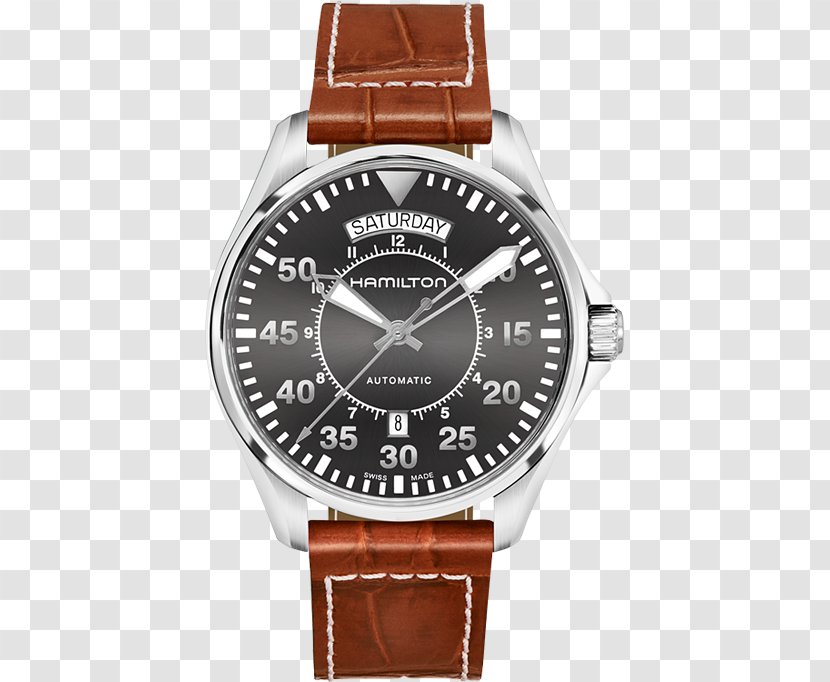 Hamilton Khaki Aviation Pilot Auto Watch Company Automatic Jewellery Transparent PNG