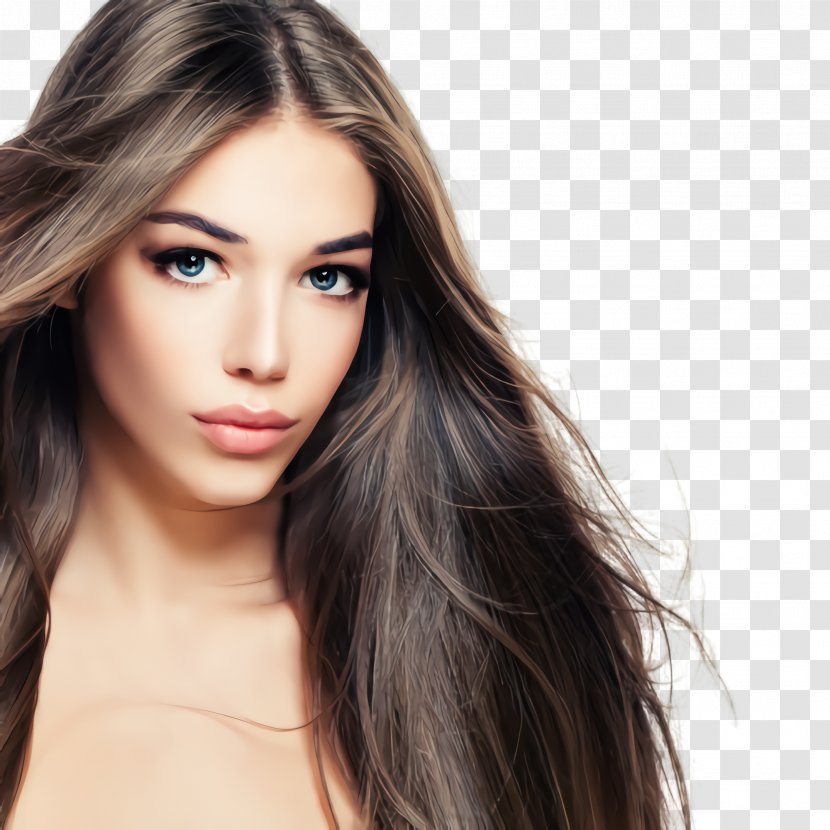Hair Face Eyebrow Hairstyle Skin - Brown Beauty Transparent PNG