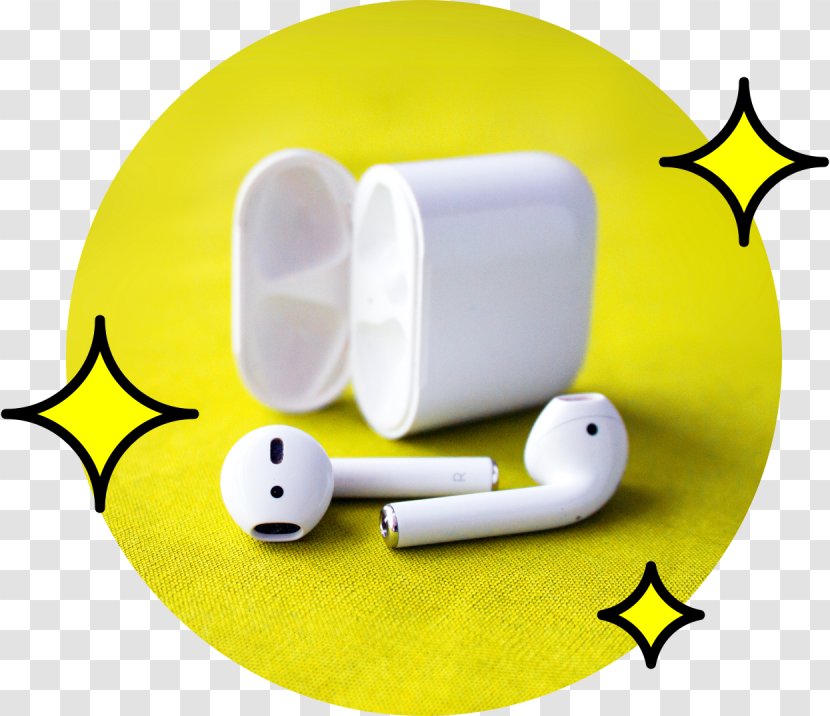 Product Design Clip Art Angle Animal - Yellow - Airpods Apple Airpod Transparent PNG