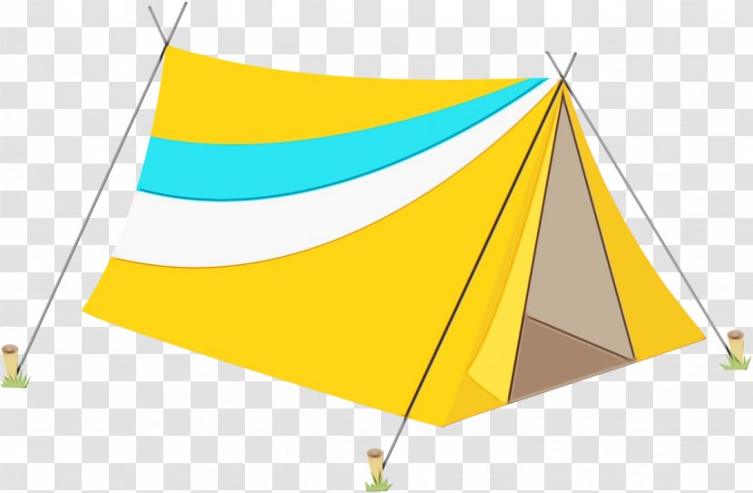 Tent Cartoon - Wet Ink - Shade Sky Transparent PNG