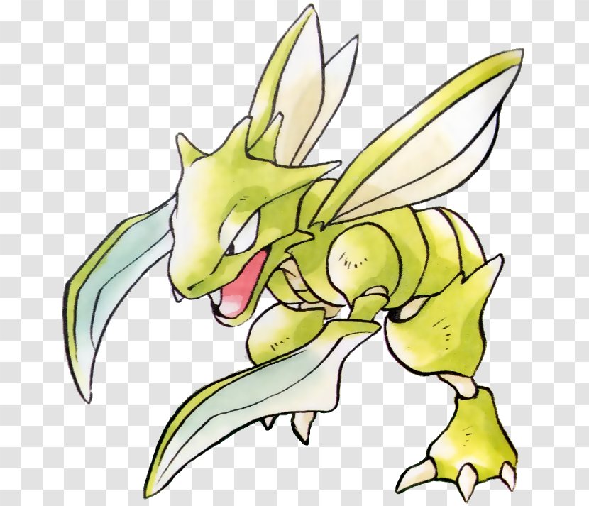 Pokémon Red And Blue X Y Scyther The Company - Game Boy - Pokemon Transparent PNG